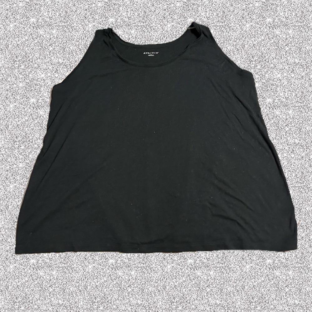 Ava & Viv Black Slim Fit Tank 4x NWOT